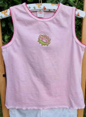 T-shirt, Top, Cakewalk, Mädchen, Gr. 152 rosa, Blume, bestickt, gebraucht, 