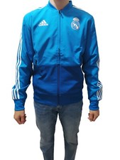 Image of Adidas Men's REAL Madrid Presentation Jacket, Blue, Small