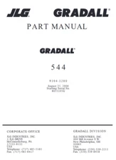 JLG 544 Gradall Parts Catalog Manual PDF USB