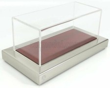 1/43 ATLANTIC - VETRINA DISPLAY BOX - GOODWOOD MAHOGANY BASE IN LEGNO - ATL10164