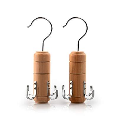 Wooden Belt Tie Rack Scarf Hanger for Closet，for Belts Tie Scarves Tank Top a...