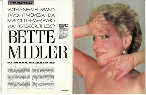 US MAGAZINE JULY 28, 1986 ~ BETTE MIDLER, KURT RUSSELL, SLY STALLONE, VINTAGE! - Picture 4 of 12