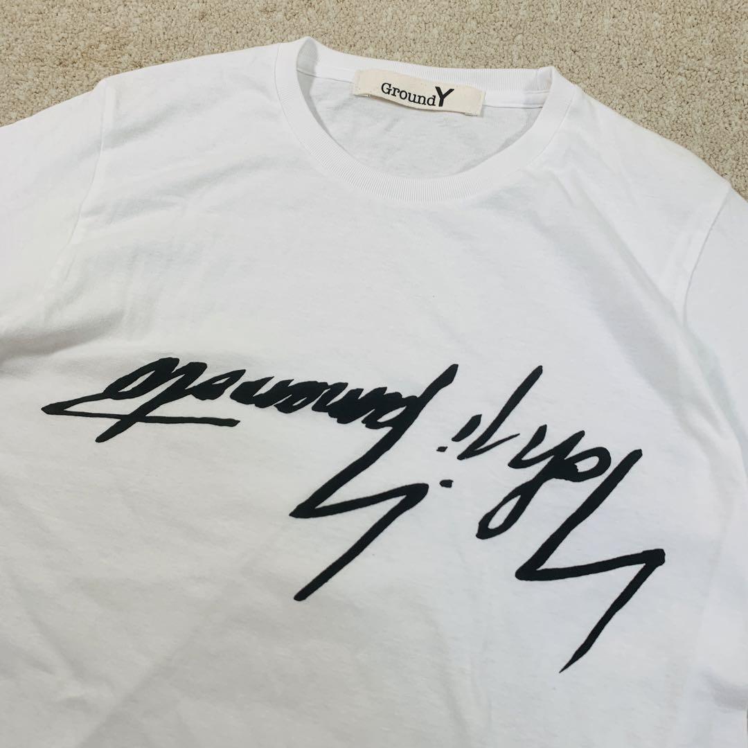 Yohji Yamamoto T-shirt Reverse Logo White Size 3 | eBay