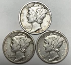 Photo of a 1935-D Mercury Dime from an eBay listing that sold on Jul 21, 2026