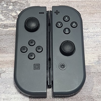 GENUINE OEM Nintendo Switch Joy Con Controller L+R Grey Tested | eBay