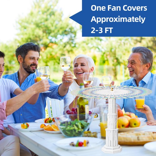 4pcs Fly Fans for Tables, Fly Repellent Fan to Keep Flies Away, Portable Fly ... - Picture 7 of 9
