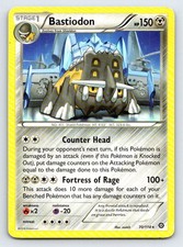Bastiodon 70/114 Rare Steam Siege Pokemon Damaged