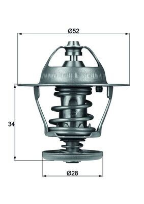 Évitez la surchauffe moteur avec le thermostat MAHLE TX 68 88D à ouverture mécanique active