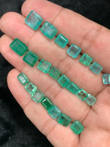 33.25 Carat Gorgeous Zambian Emerald lot For Jewellery, Collection - Picture 2 of 8