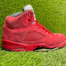Nike Air Jordan 5 Retro Mens Size 8.5 Red Athletic Basketball Shoes Sneakers