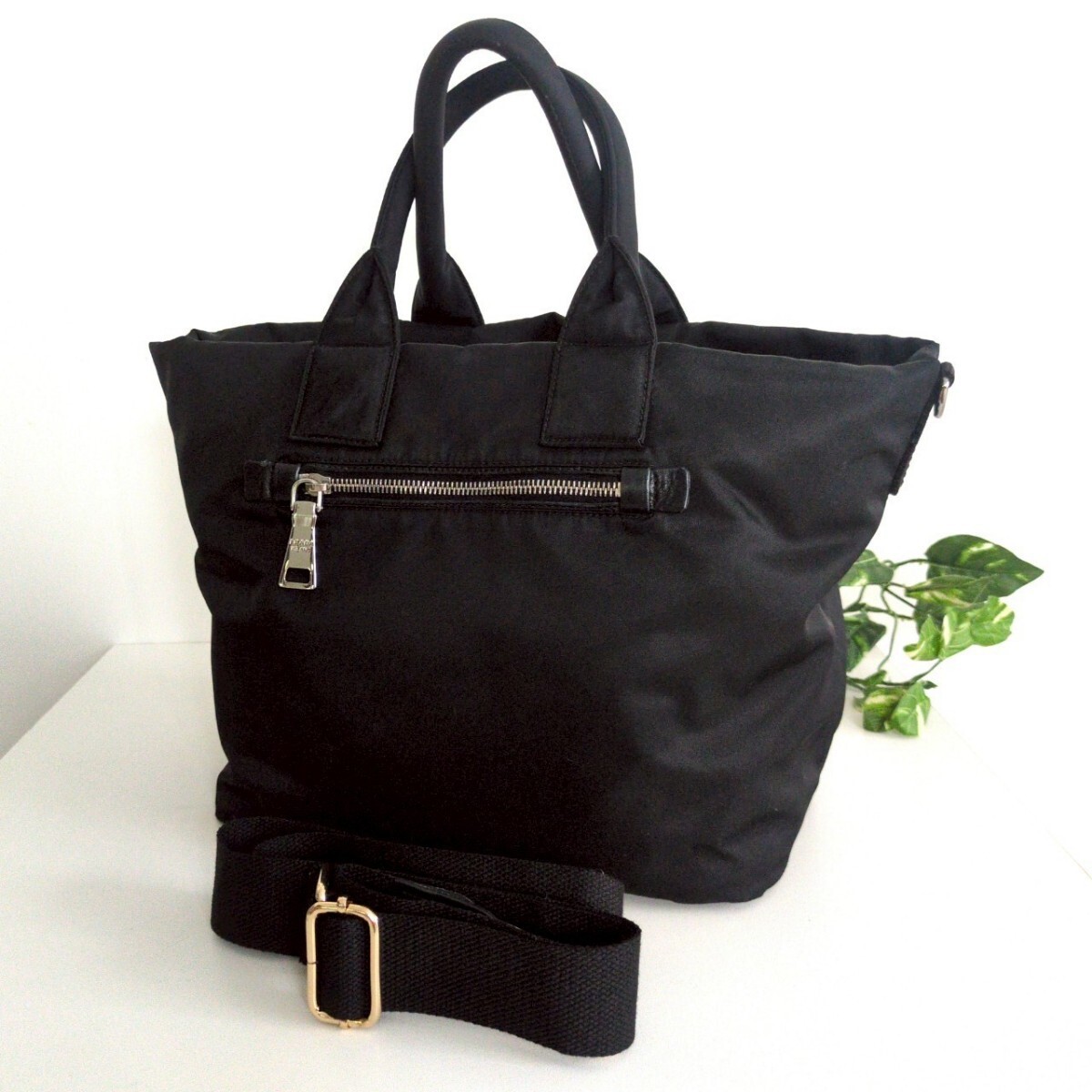 Prada Reversible Leopard Pattern Nylon 2way Light… - image 4