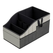 WHHMK Sturdy Leather Car Storage Support Up to 33 LB of Weight, Grey