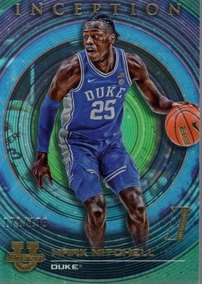 2022-23 Bowman Inception University Aqua Foil V2 #96 Mark Mitchell /199