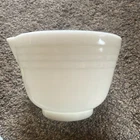 Vintage PYREX HAMILTON BEACH # 15 Milk Glass MIXING BOWL w/ Spout