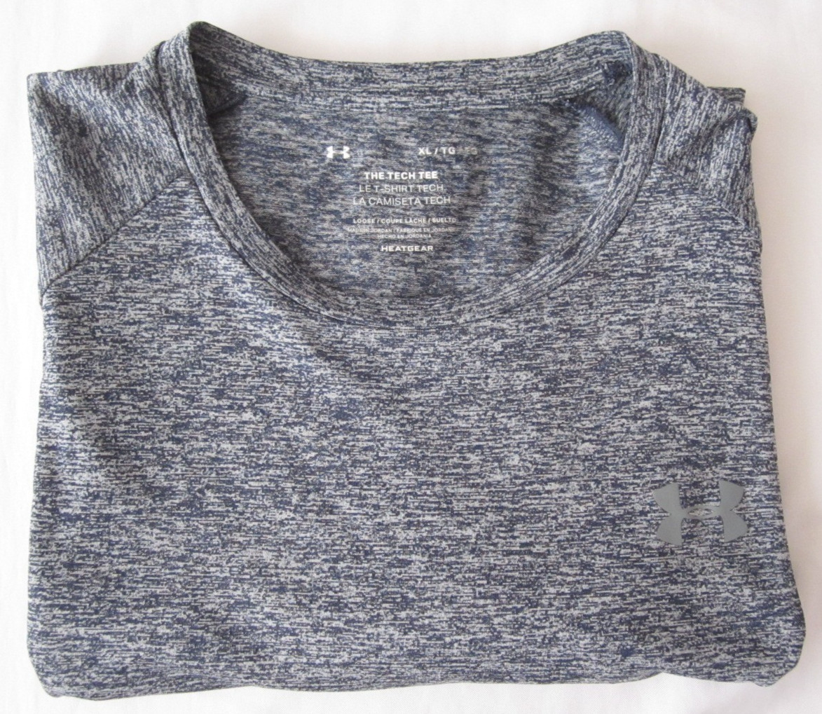 Men's Under Armour Tech Tee Loose Heat Gear Short Sleeve TShirt Sz XL (MT837)