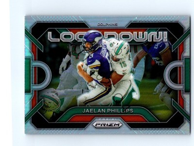 Jaelan Phillips #LD-7 Miami Dolphins 2023 Panini Prizm Lockdown! Silver NM/NM+