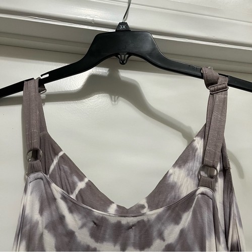Gray and White Tie-Dye Maxi Dress - Picture 5 of 7