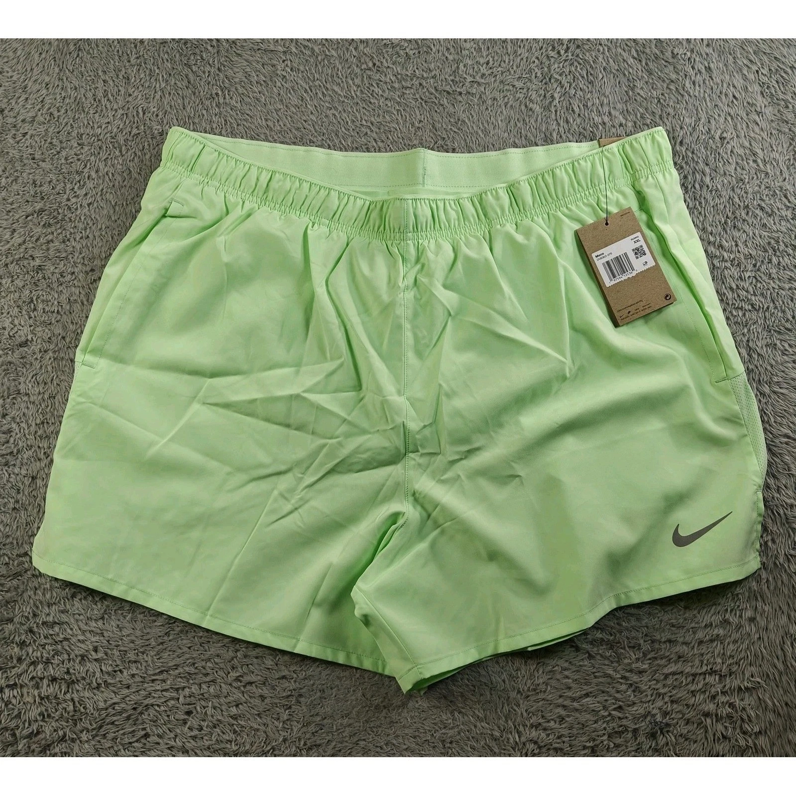 Nike Men's Challenger Running Shorts DRI-FIT 5" Size 2XL Vapor Green DV9363-376