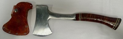 Vtg Estwing 24A Sportsman's Axe Hatchet USA Made Leather Handle & Sheath (A13)