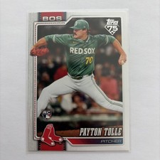 Payton Tolle #15 Rookie Card - 2026 Topps Series 1- Boston Redsox RC- MLB 75 Yr