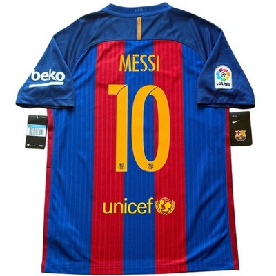 2016/17 Barcelona Home Jersey #10 Messi Medium Nike Soccer La Liga