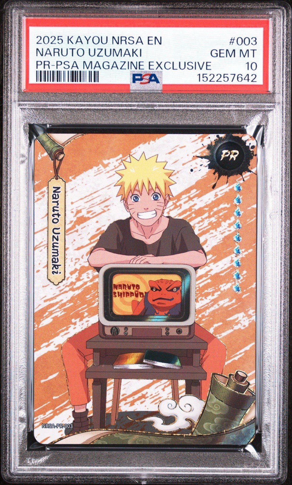 2025 PSA MAGAZINE EXCLUSIVE ENGLISH #003 NARUTO UZUMAKI PSA 10 view 1