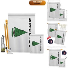 Americana Appeal to Heaven Garden House Flag Kit 28x40 Double-Sided Made in USA