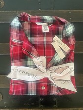 Victoria's Secret Women's Red Plaid Flannel Pajama set Size Xsmall NWT