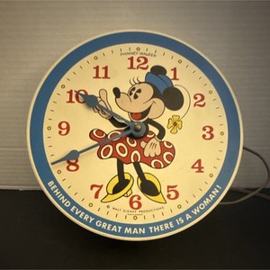 Phinney-Walker Minnie Mouse Disney Electric Wall Clock Made in Germany