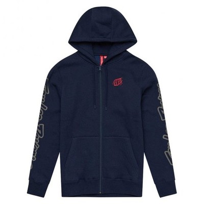 Troy Lee Herren Hoodie mit Reißverschluss - MARKENWARE - Navy