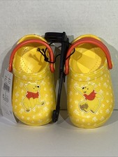 Disney Baby Toddler Size 5 EU 21 Yellow Winnie The Pooh Slingback Clogs Sandals