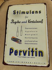 Blechschild Pervitin  30x20cm Retro Nostalgie Vintage