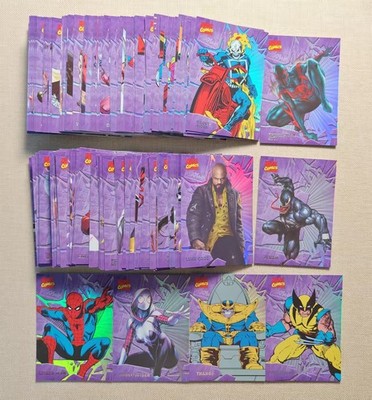 2024 Finding Unicorn Marvel Evolution Purple Full Set 1-130 Spider-man WOLVERINE