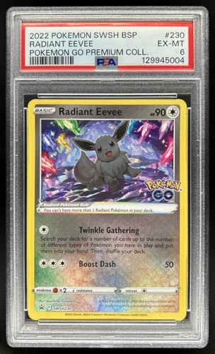 2022 Pokemon SWSH Black Star Promos Radiant Eevee 2022 #SWSH230 PSA 6