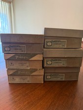 45 Antique Triangle Comfort Men's Detachable Collars - 6 Original Boxes