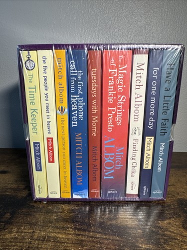 The Mitch Albom Collection 9-Book Box Set (Paperback, 2022) New! - Picture 2 of 4
