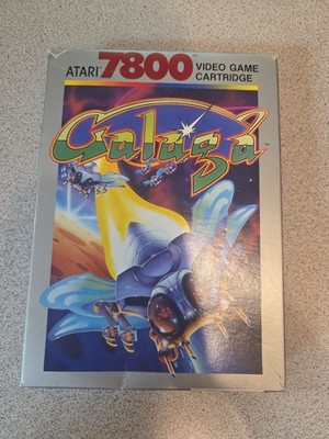 Atari 7800 Galaga CIB - Complete In Box - Tested