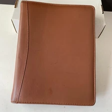 Day Runner Planner Binder Classic Edition BROWN Zip 3 Ring Inserts Vintage 2000 