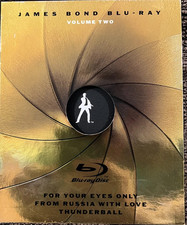 JAMES BOND 007 BLU RAY COLLECTION VOLUME TWO 3 FILM COLLECTION BOX SET WSLIPCASE