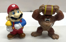 Vintage 1981 Coleco Nintendo Donkey Kong & Mario PVC Figure Bros Lot Of 2
