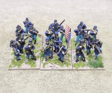 28mm ACW UNION INFANTRY x18 Well Painted Perry Miniatures 33759
