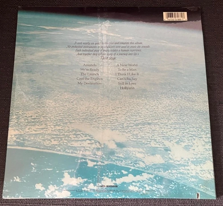 Boston - Third Stage (LP, 1986 MCA-6188, NEW, Gatefold, Factory Sealed) RAR !!! - Bild 2 von 2