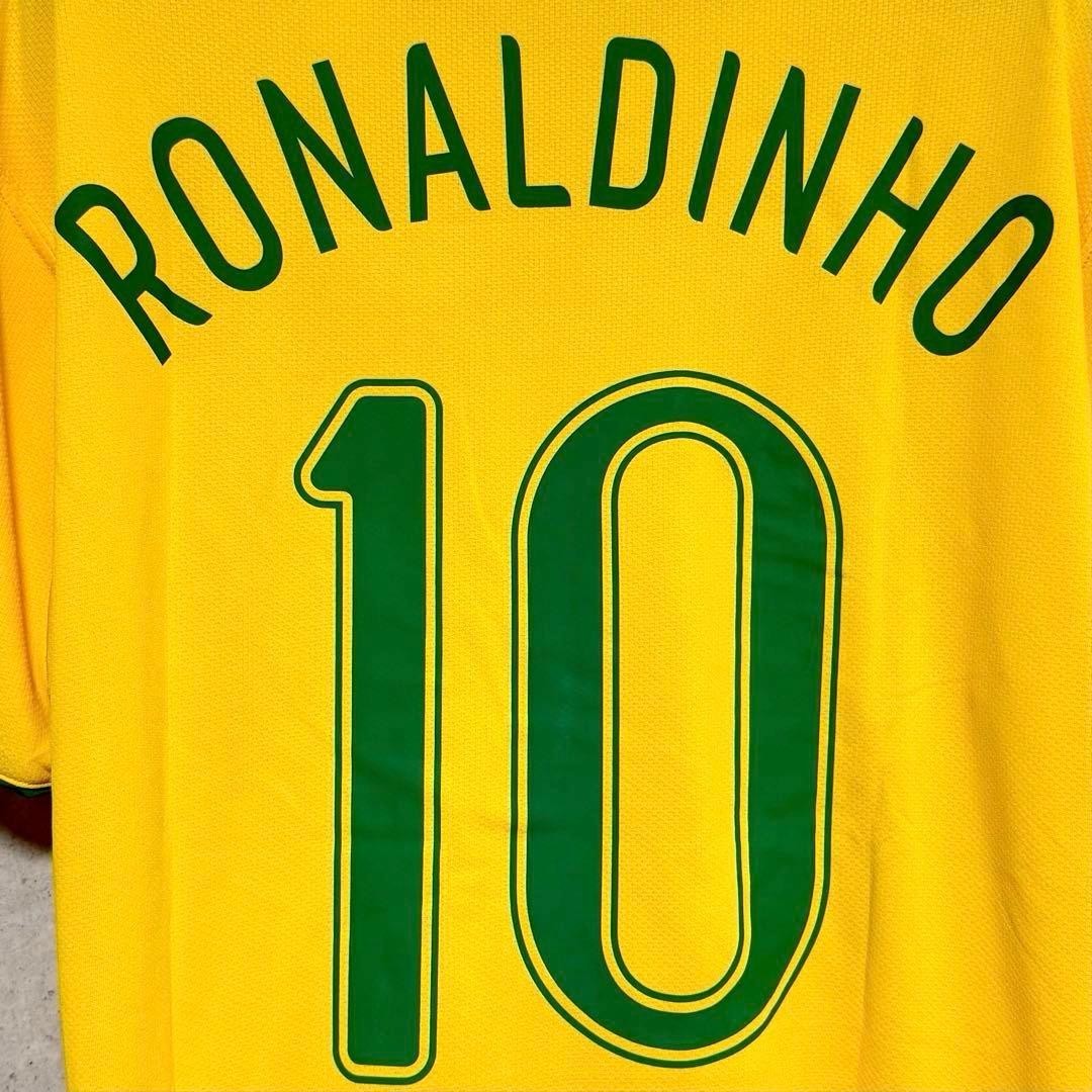Ronaldinho #10 Brazil 2006 World Cup Home Jersey L From Japan | eBay