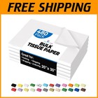 Eco-Friendly White 20" x 30" Packing Paper - 480 Sheets for Moving & Gifts