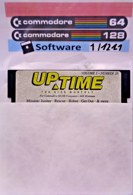 COMMODORE 64/128 -- UPTIME THE DISK MONTHLY V1 ·N10 (VIKING TECHNOLOGIES - DISK)