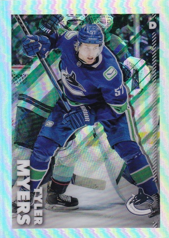 2022-23 Topps Chrome NHL Sticker Refractor #490 Tyler Myers /99