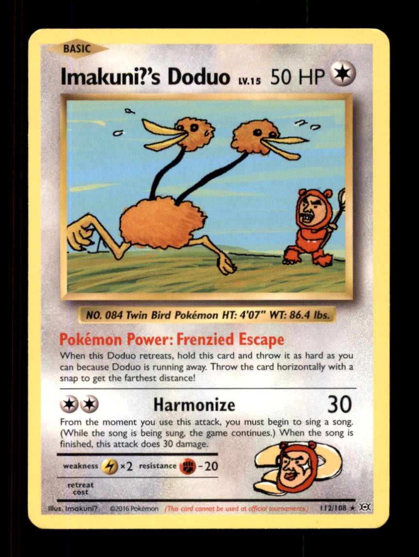 IMAKUNI?'S DODUO 112/108 SEC EVOLUTIONS POKEMON NM/M