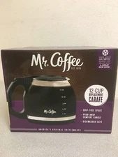 mr. coffee black glass replacement carafe 12 cup