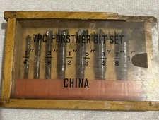 7 piece Forstner Bit Set