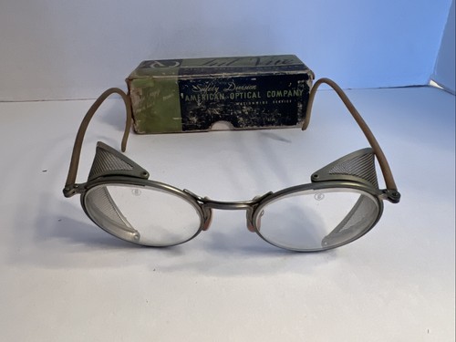 Vintage Ful-Vue Side Shield Safety Glasses AO